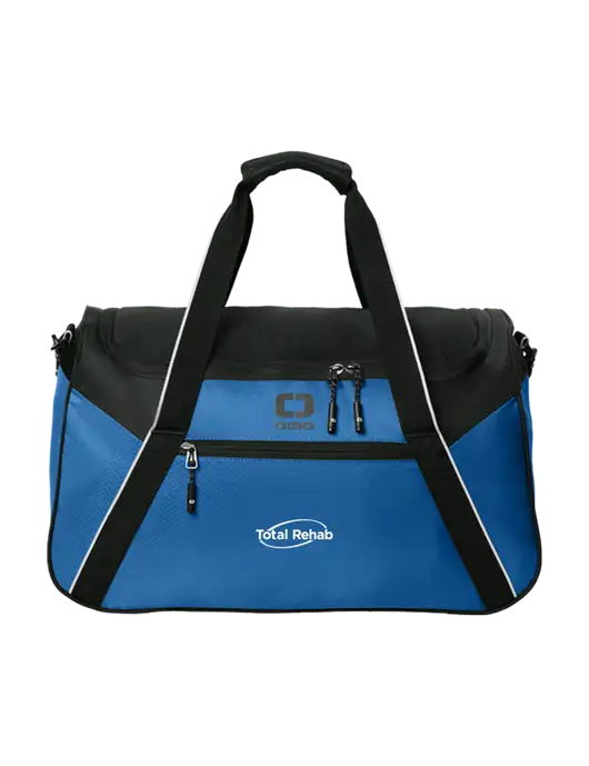 OGIO Light Navy/Black Inception Duffel w/Total Rehab Logo