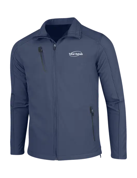 Navy Welded Softshell Jacket w/Total Rehab Logo