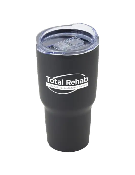 Odyssey Black 30 oz Travel Tumbler w/Total Rehab Logo