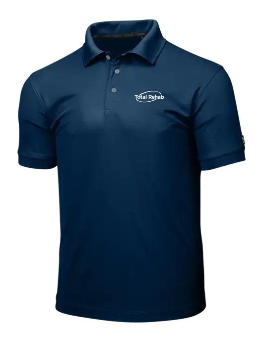 OGIO Navy Caliber 2.0 Polo w/Total Rehab Logo