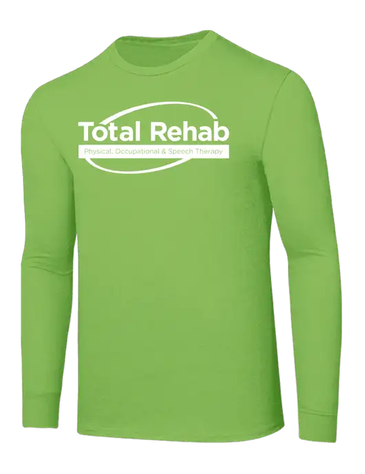 Core Blend Light Green Long Sleeve Tee w/Total Rehab Logo