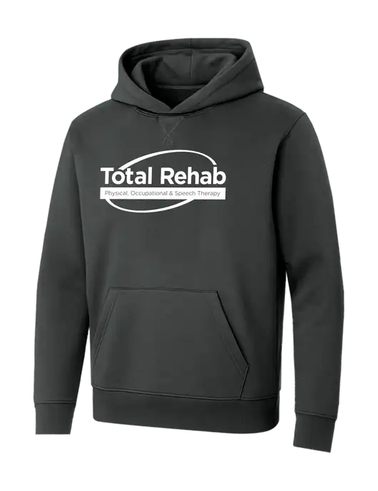 Allmade Charcoal Grey Organic French Terry Pullover Hoodie w/Total Rehab Logo