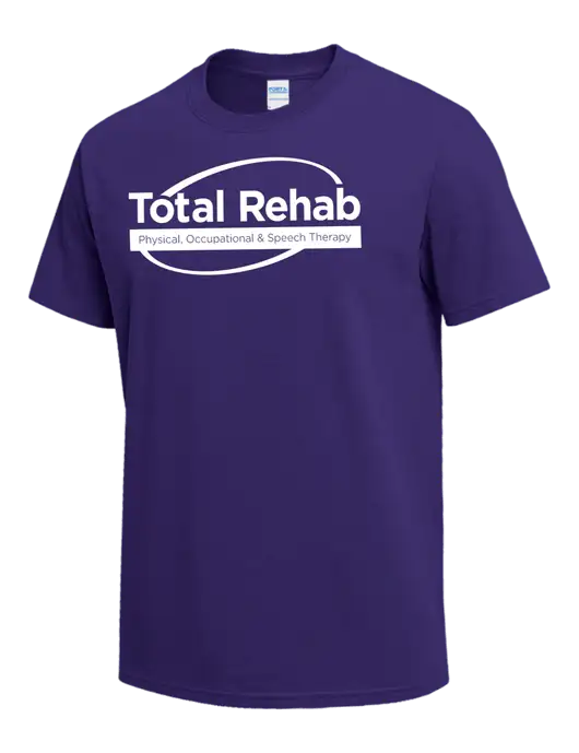 Purple Heavyweight 6.1 oz T-Shirt w/Total Rehab Logo