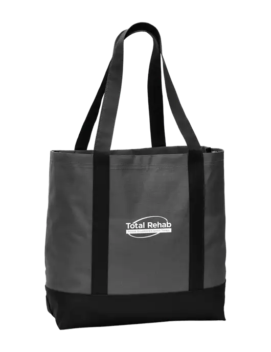 Carryall Charcoal/Black Day Tote Dark w/Total Rehab Logo
