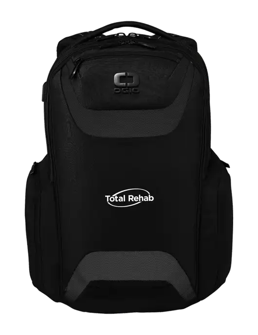 OGIO Black Charcoal Connected Pack w/Total Rehab Logo