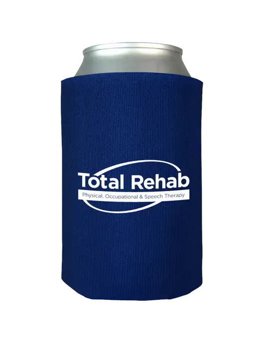 Dark Royal Blue Foam Coolie w/Total Rehab Logo
