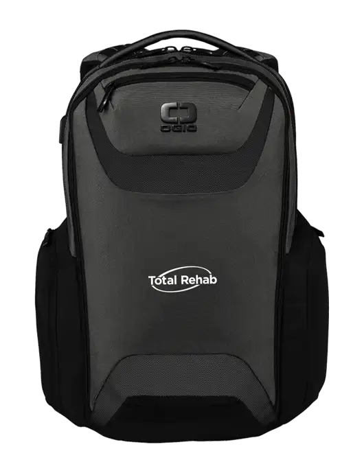 OGIO Tarmac Charcoal Connected Pack w/Total Rehab Logo