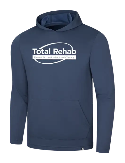 TravisMathew Navy Coveside Hoodie w/Total Rehab Logo