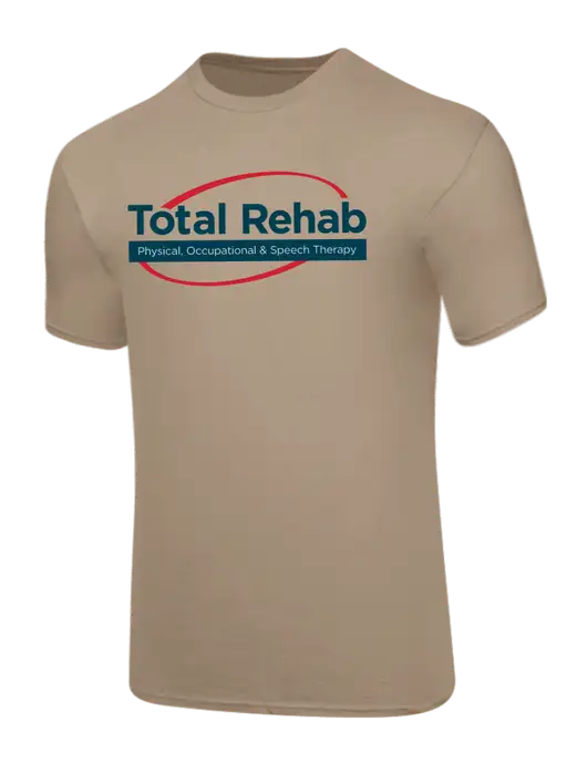 Core Blend Dark Tan T-Shirt w/Total Rehab Logo