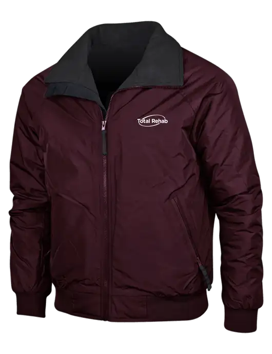 Maroon/True Black Classic Challenger Jacket w/Total Rehab Logo