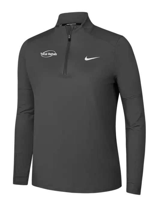 Nike Dark Grey Womens Dri-FIT Element 1/2-Zip Pullover w/Total Rehab Logo