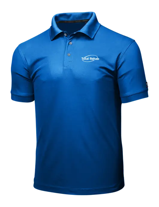 OGIO Royal Blue Caliber 2.0 Polo w/Total Rehab Logo