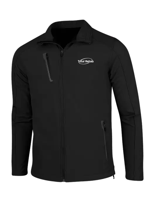 Black Welded Softshell Jacket w/Total Rehab Logo