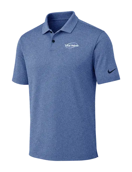 Nike Dark Royal Heather Dri-FIT Vapor Polo w/Total Rehab Logo