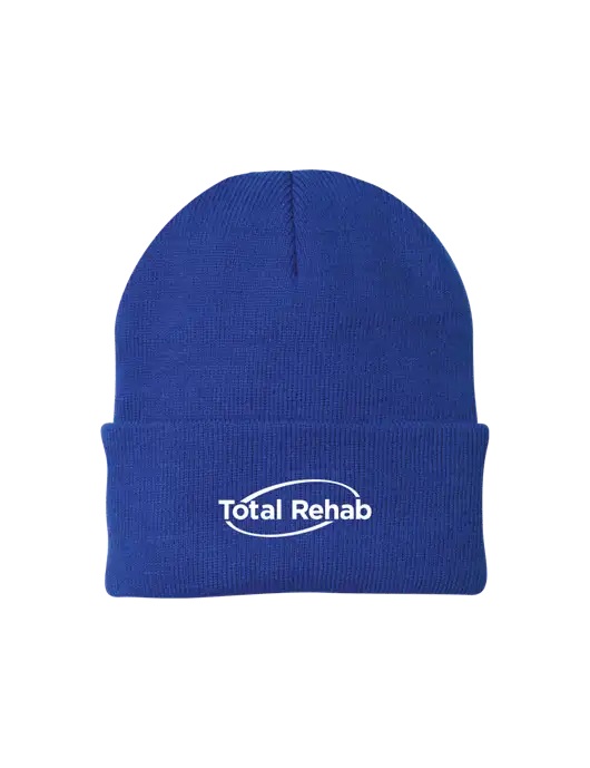 Royal Knit Cap w/Total Rehab Logo