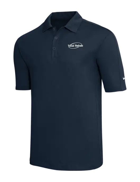 Nike Navy Tech Sport Dri-FIT Polo w/Total Rehab Logo