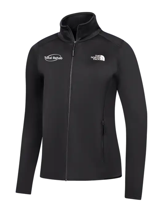 The North Face Womens Black Skyline Full-Zip Fleece Jacket w/Total Rehab Logo