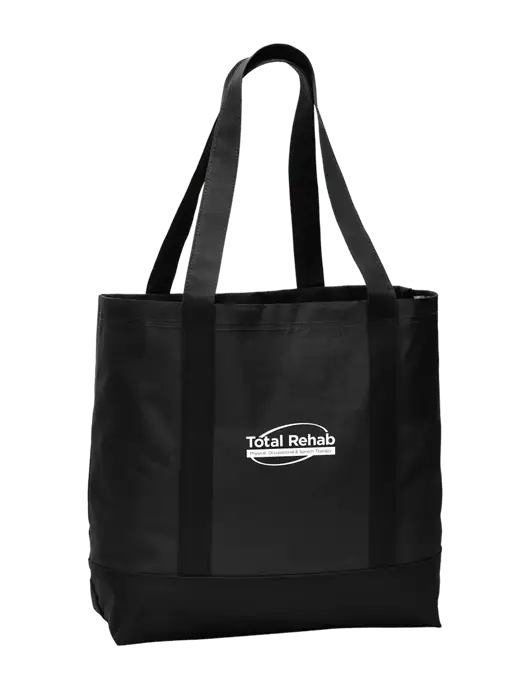Carryall Black/Black Day Tote w/Total Rehab Logo