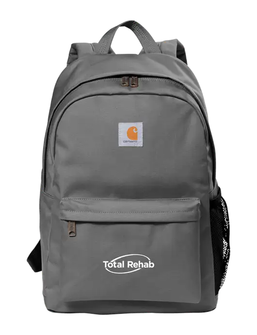 Carhartt Grey Canvas Backpack w/Total Rehab Logo