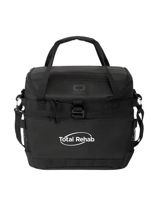 OGIO Black Sprint 24-Pack Cooler w/Total Rehab Logo