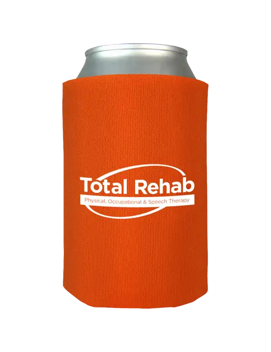Orange Foam Coolie w/Total Rehab Logo