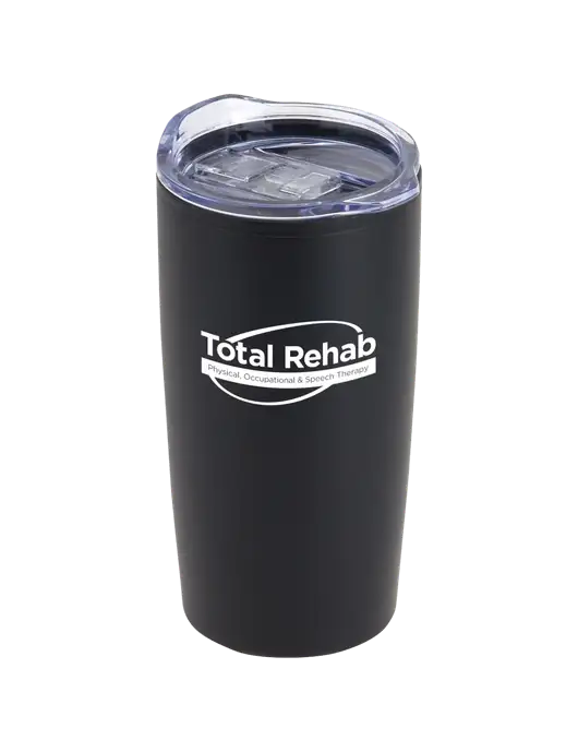 Olympus Black 20 oz Tumbler w/Total Rehab Logo