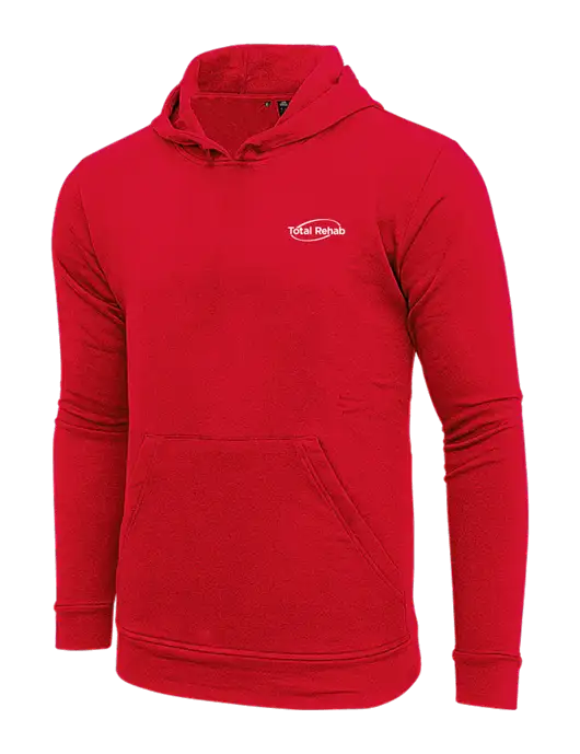 Adidas Red Fleece Hooded Sweatshirt w/Total Rehab Logo