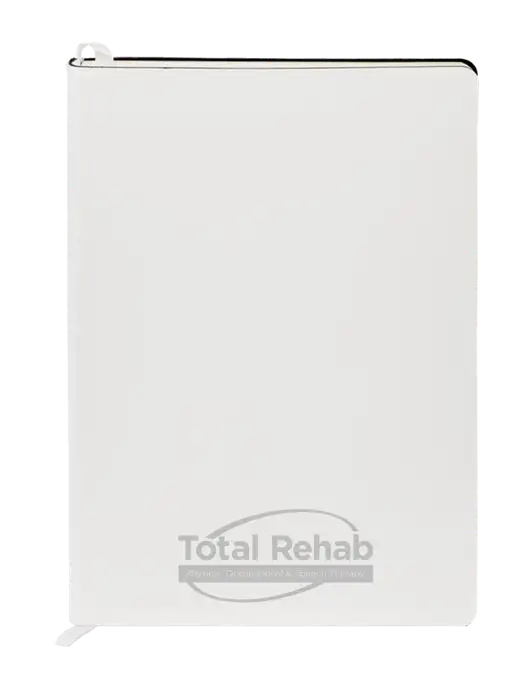 Fabrizio White Soft Cover 5.75 x 8.125 Journal w/Total Rehab Logo
