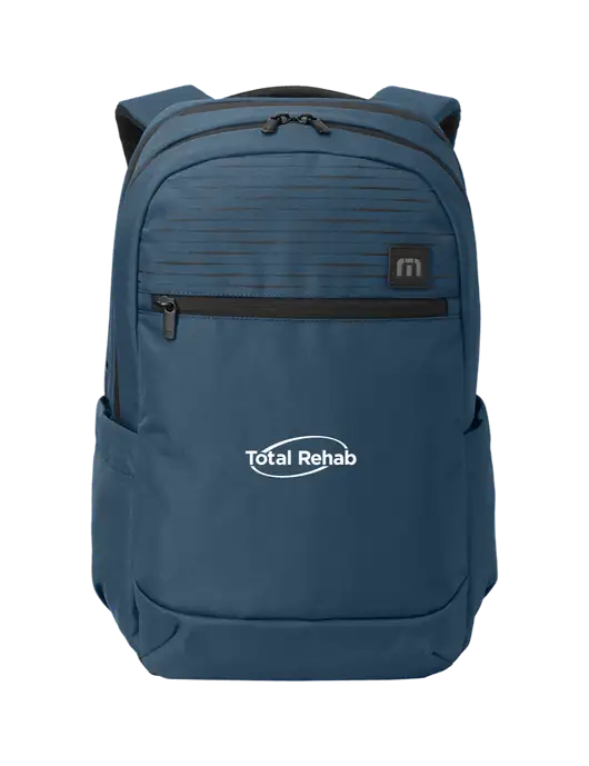 TravisMathew Light Navy Approach Backpack w/Total Rehab Logo