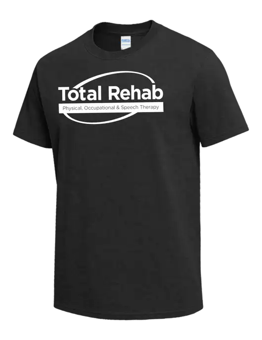 Dark Grey Heather Heavyweight 6.1 oz T-Shirt w/Total Rehab Logo