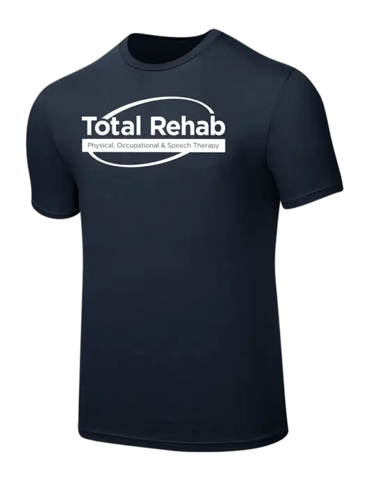 Seriously Soft Navy T-Shirt w/Total Rehab Logo