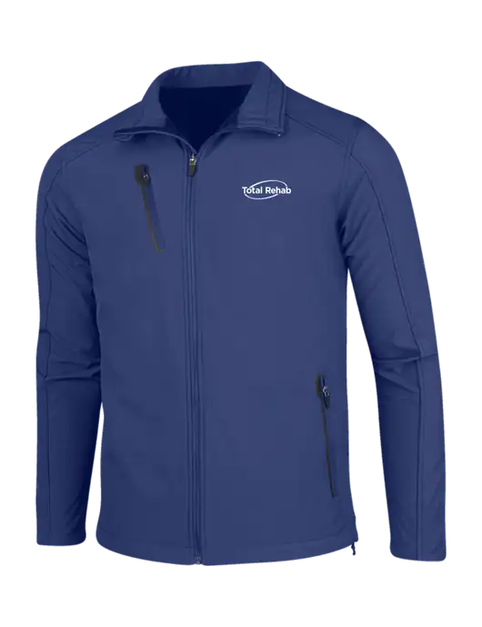 Dark Royal Welded Softshell Jacket w/Total Rehab Logo