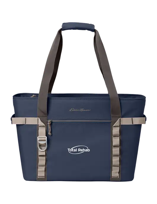 Eddie Bauer Navy Max Cool Tote Cooler  w/Total Rehab Logo