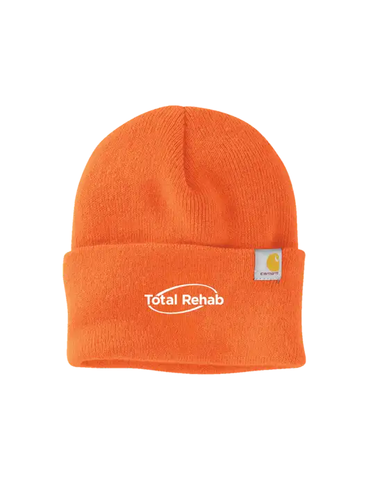 Carhartt Orange Watch Cap 2.0 w/Total Rehab Logo