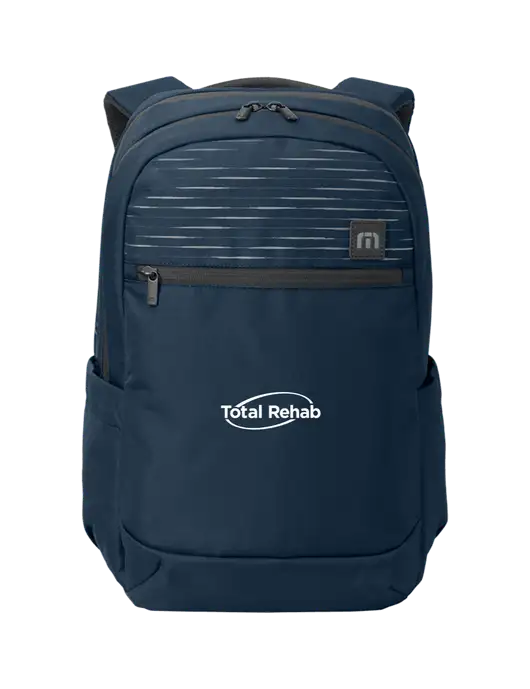 TravisMathew Navy Approach Backpack w/Total Rehab Logo