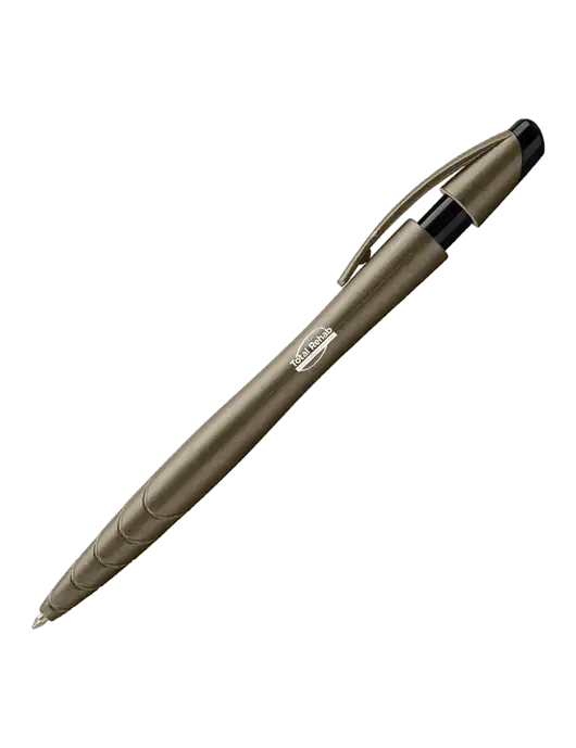 Awali Grey Metallic Pen - Black Ink w/Total Rehab Logo