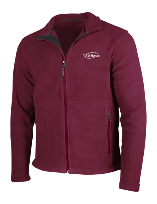 Maroon Fleece Jacket w/Total Rehab Logo