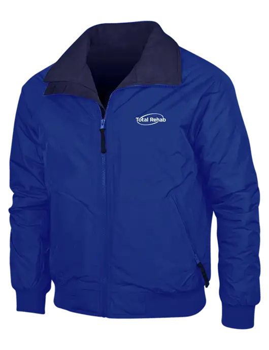 Dark Royal/Navy Classic Challenger Jacket w/Total Rehab Logo