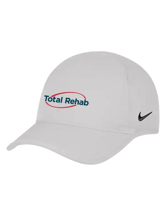 Nike White Featherlight Cap w/Total Rehab Logo