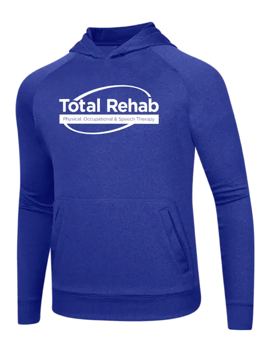 Tech True Royal Fleece Hooded Sweatshirt w/Total Rehab Logo
