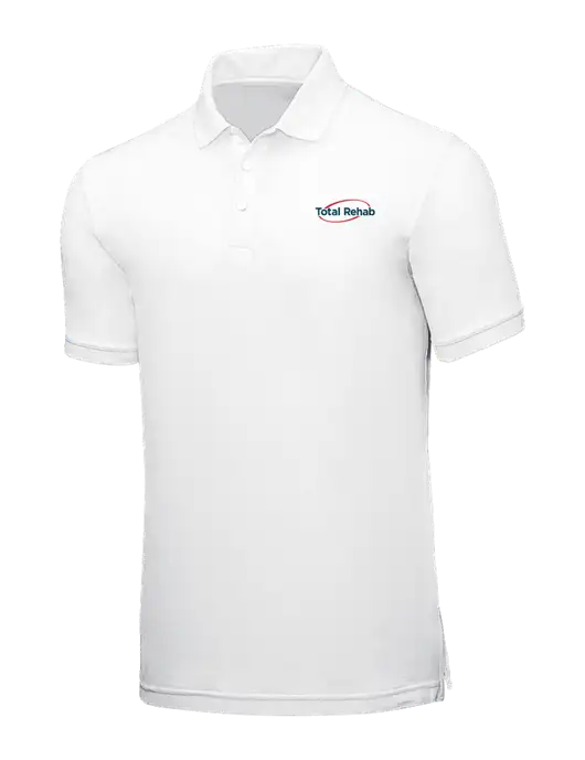 White Core Classic Pique w/Total Rehab Logo