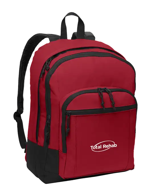 Red Essential Backpack w/Total Rehab Logo