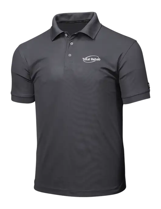 OGIO Charcoal Grey Caliber 2.0 Polo w/Total Rehab Logo