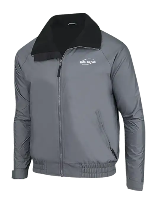 Dark Grey/Black Classic Competitor Jacket w/Total Rehab Logo