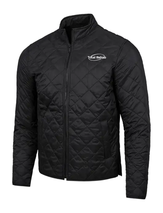 Mercer+Mettle Black Quilted Full-Zip Jacket w/Total Rehab Logo