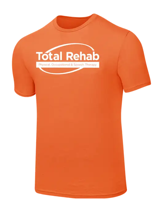 Seriously Soft Orange T-Shirt w/Total Rehab Logo