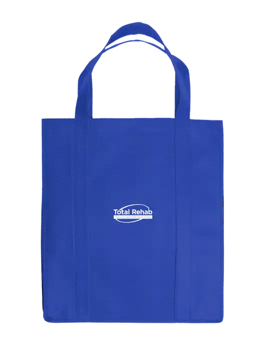Eco Reusable Jumbo Royal Shopping Bag w/Total Rehab Logo