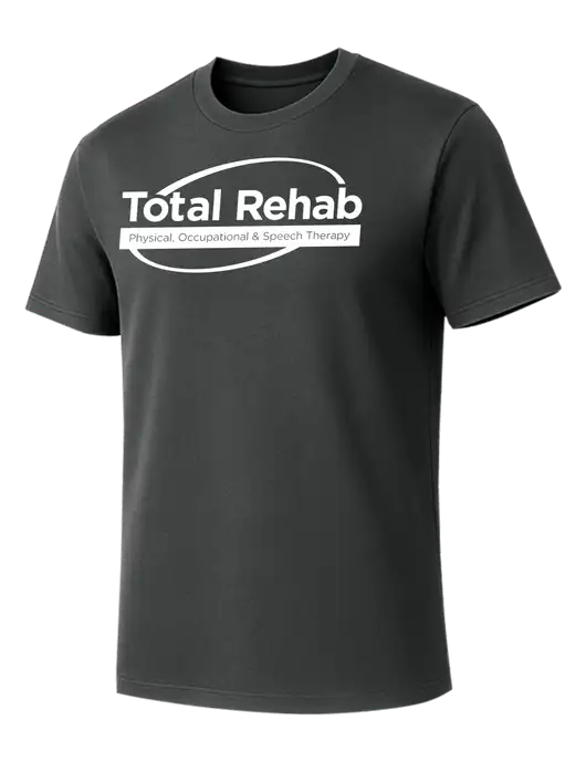 Allmade Charcoal Grey Organic Cotton Tee w/Total Rehab Logo