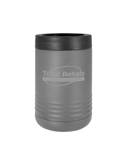 Polar Camel 12 oz Powder Coated Grey Vacuum Insulated Beverage Holder w/Total Rehab Logo
