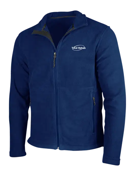 Navy Fleece Jacket w/Total Rehab Logo